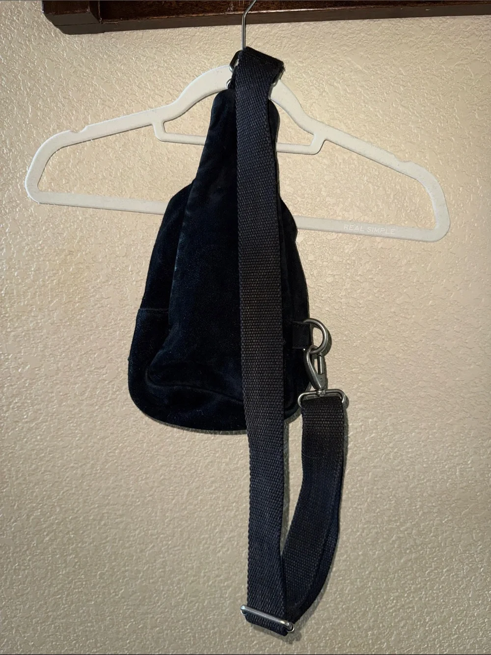 Free People Black Suede Crossbody Sling Bag - Picture 2 of 8